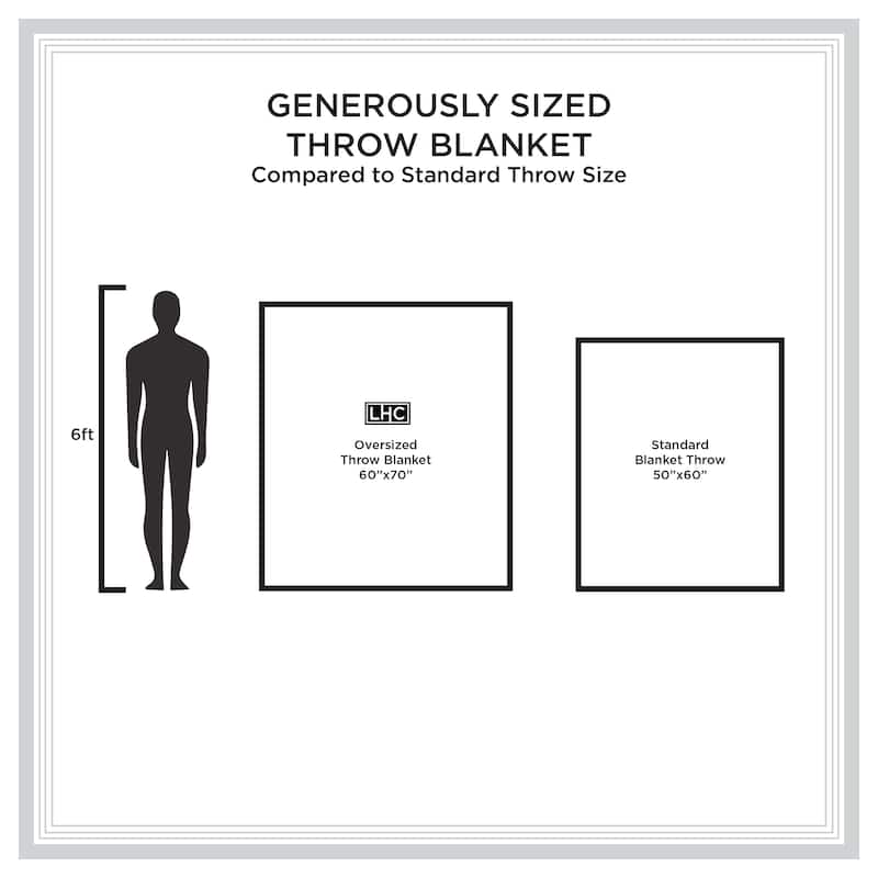 Oversized Microfiber Velvet Solid Polyester Throw Blanket - Breathable and Machine Washable by Lavish Home (Tan)