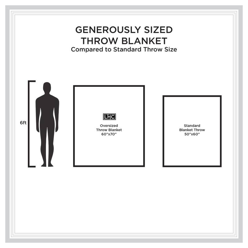 Soft Throw Blanket - Oversized, Vintage-Look, and Cashmere-Like Woven Acrylic Throw by Windsor Home