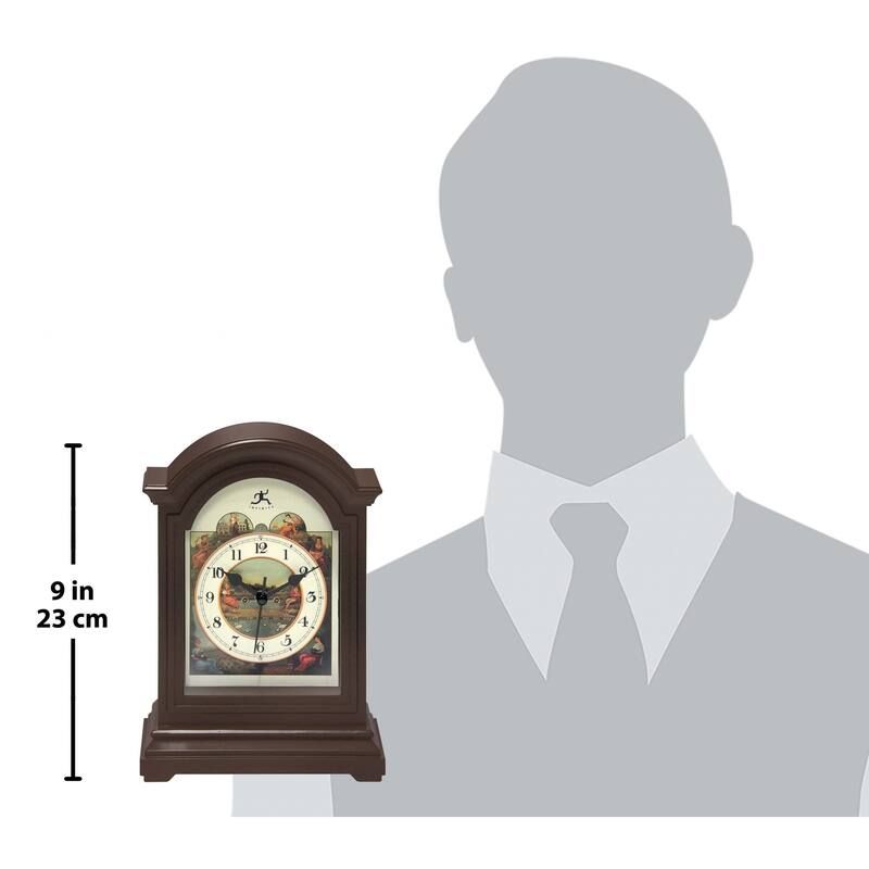 Plastic Tabletop Clock - 9 x 3 x 5.5 - 9 x 3 x 5.5