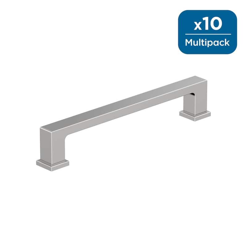 Amerock Bridgeport Cabinet, Drawer, or Furniture Pull - 5-1/16 inch (128mm) Center-to-Center - Polished Chrome