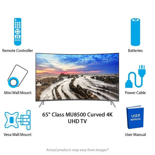 Shop Samsung 65 Inch Class Mu8500 Curved 4k Uhd Tv Overstock 19421803