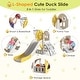 preview thumbnail 2 of 5, 5 in 1 Toddler Slide, Slide for Toddlers Age 1-3, Indoor Outdoor Backyard Playground Cute Duck Theme Baby Slide Toy Yellow