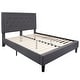 Thumbnail 15, Panel Tufted Upholstered Platform Bed. Changes active main hero.
