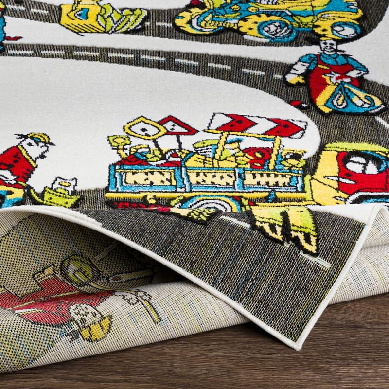 Elmer Playful Construction Area Rug