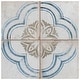 preview thumbnail 9 of 14, Merola Tile Kings Root Blossom 17-5/8" x 17-5/8" Ceramic Floor and Wall Tile