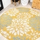 preview thumbnail 109 of 119, JONATHAN Y Marvao Modern Floral Textured Weave Indoor/Outdoor Area Rug
