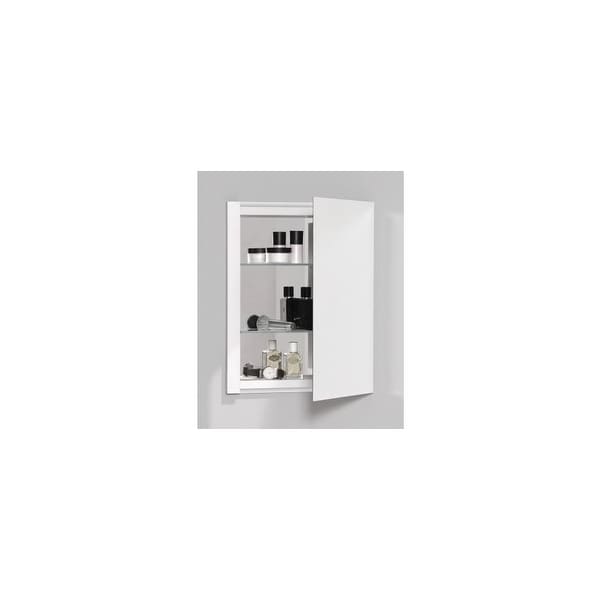 Robern RC1620D4FP1 R3 16" x 20" x 4" Plain Single Door Medicine Cabinet with Reversible Hinge - N/A