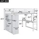 preview thumbnail 3 of 22, Wood Full Size Loft Bed with Wardrobe, Desk, Shelves & Drawers, White, Space-Saving Loft Bed for Kids, Teens, and Adults