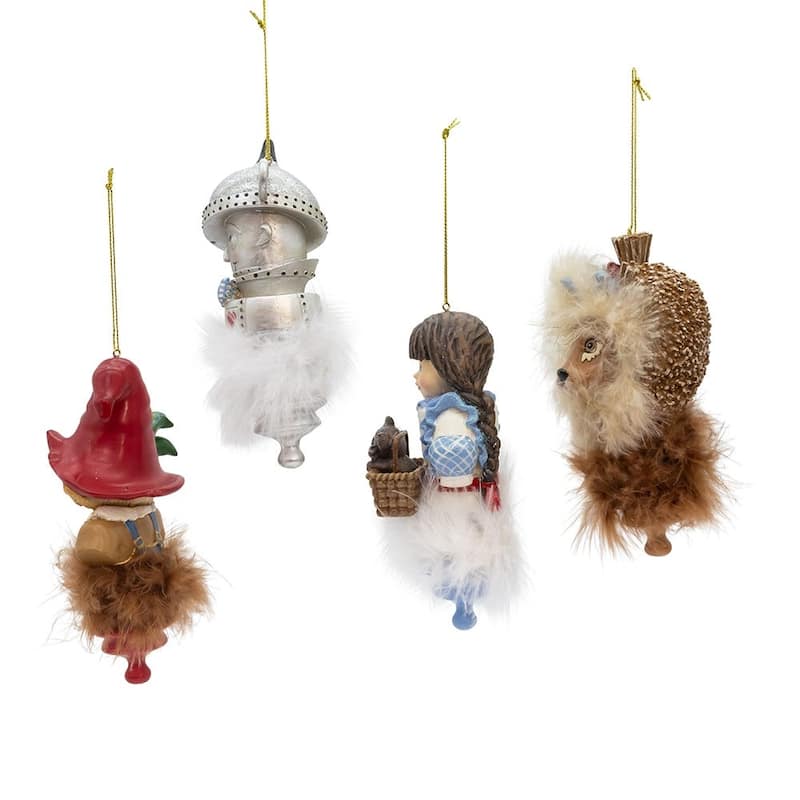 Kurt Adler 6-Inch Holly Hats Wizard Of Oz Boxed Set Ornaments