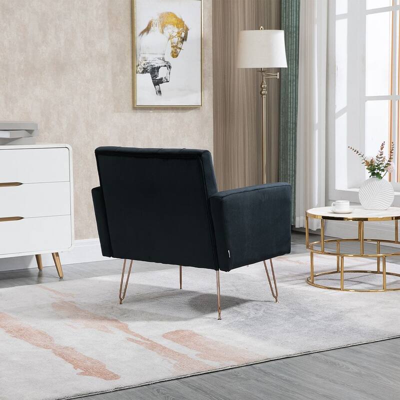 Modern Upholstered Velvet Accent Chair
