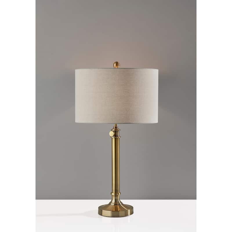 Adesso Antique Metal Barton Table Lamp