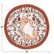 preview thumbnail 4 of 2, Sweet Jojo Designs Ivory and Orange Boho Vintage Floral Girl Baby Tummy Time Playmat Bohemian Rust Botanical Green Fringe Tassel