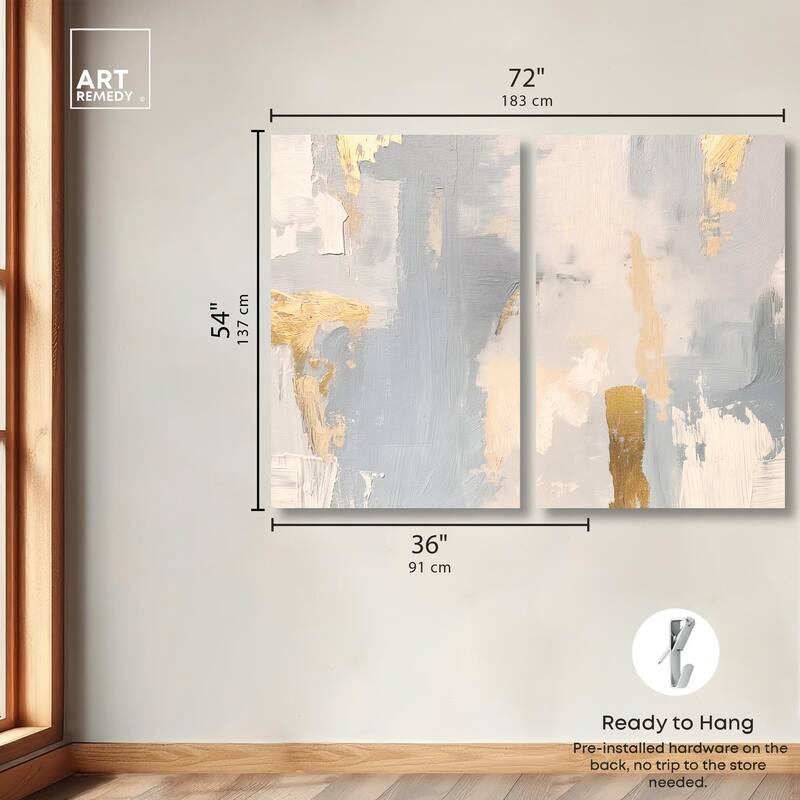 Gilded Driftwood II Canvas Set of 2 by Art Remedy, Gallery Wrapped