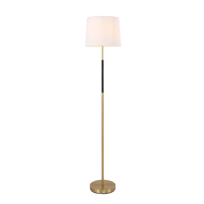 57.8" Mid-Century Metal Floor Lamp, Brass Lamps with Dimmer Switch
