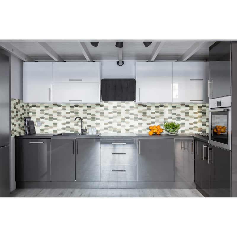 Ackland AKM-G-12X12SP-CA 12" x 12" Glass Dot-Mounted Wall Mosaic Tile