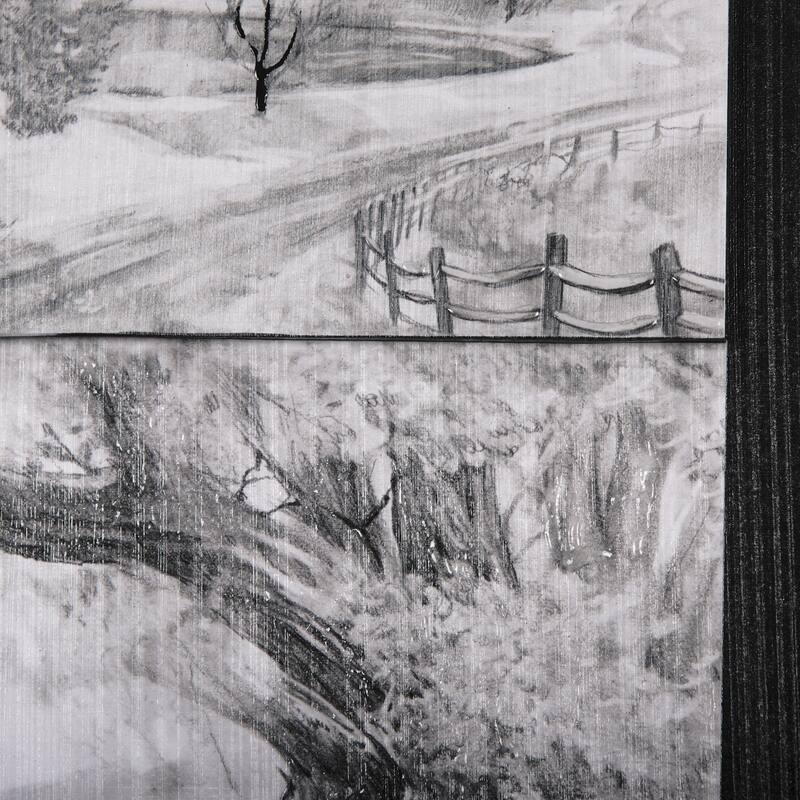 Countryside Sketches II Framed Art Print