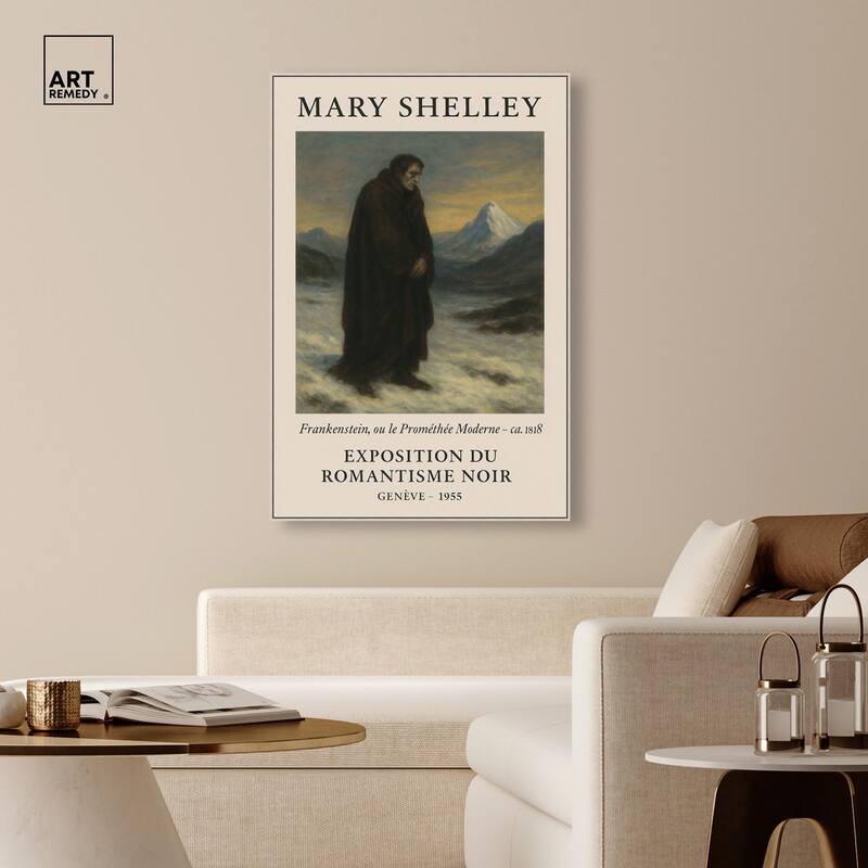 Mary Shelley Canvas by Art Remedy