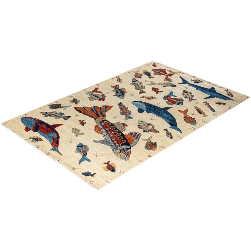 Serapi, One-of-a-Kind Hand-Knotted Area Rug - 6' 1" x 9' 5"