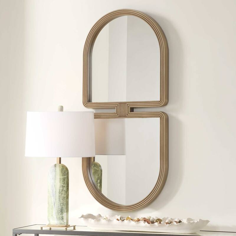 Uttermost 08282 Jacques 22"W x 47-1/2"H Arched Flat Wood Framed Accent