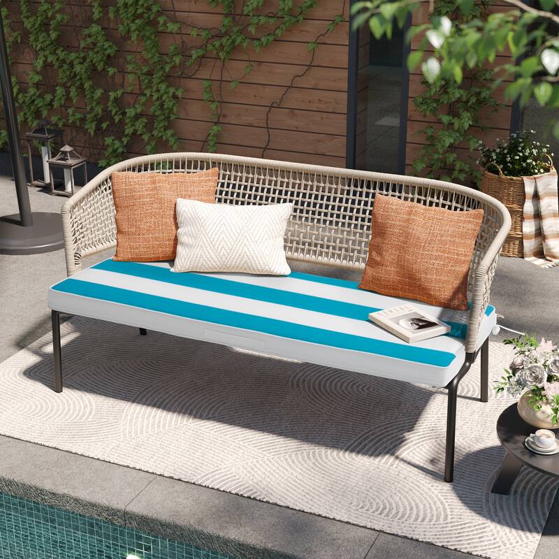 Pellebant Outdoor Settee Bench Cushion for Patio Swing Loveseat - 1PC