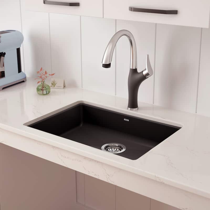 Blanco Precis 18-In X 25-In Granite Kitchen Sink - 25" x 18" x 5" - 25" x 18" x 5"