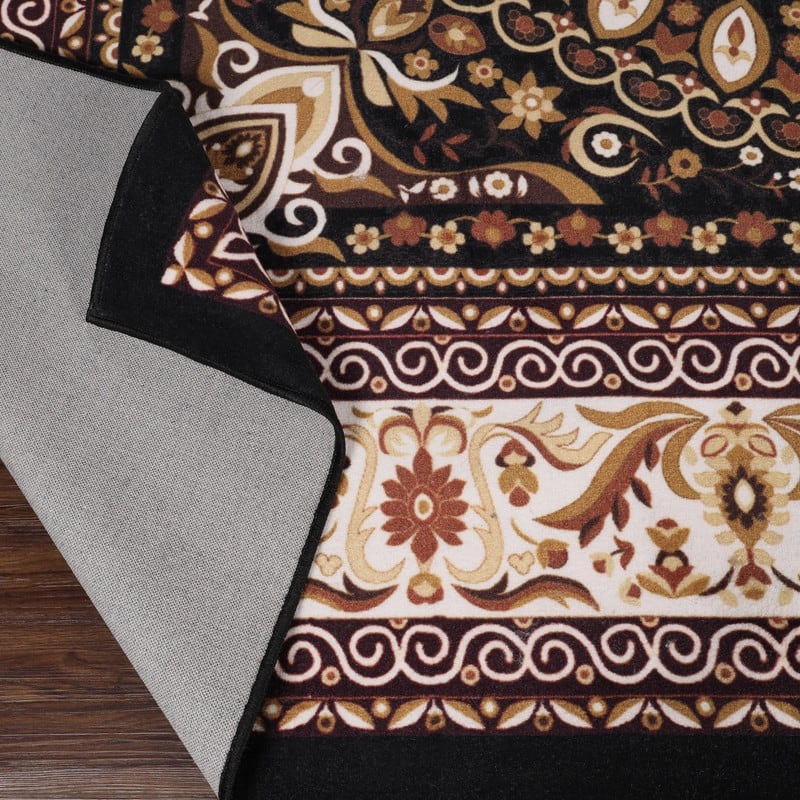 Superior Milan Floral Medallion Washable Indoor Runner or Area Rug