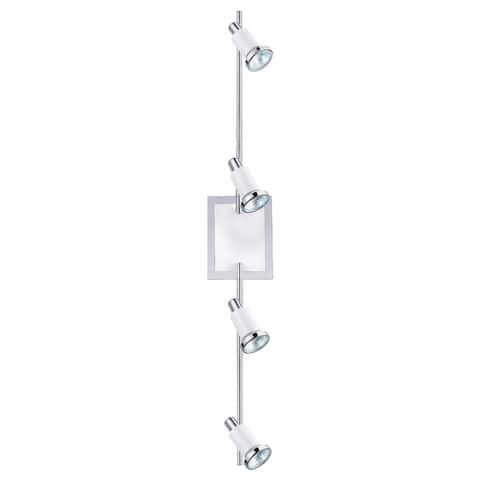 Eridian 6-light Chrome and Shin White Track Light