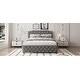preview thumbnail 3 of 30, Chic Upholstered Platform Bed with Twin Trundle and USB Ports for Comfortable Sleep
