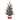 Transpac Artificial 24 in. Multicolor Christmas Cozy Evergreen Tree - Green/Red