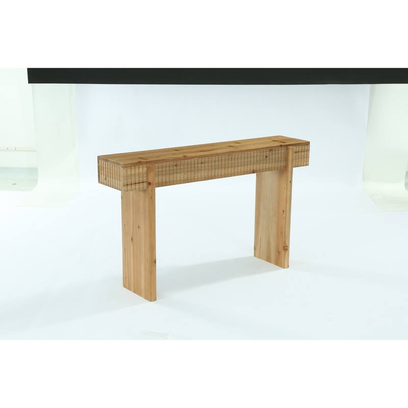 55-Inch Rustic Solid Wood Console Table