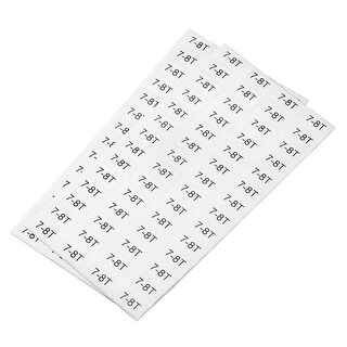 7-8T Clothes Size Sticker Label 7 to 8 Year Old Clothing Size Label, 2 ...