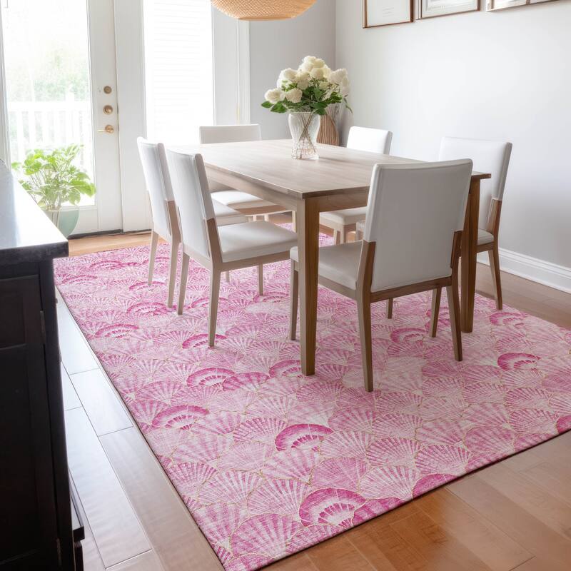 Premium Washable Super Soft Coastal Seashell Mayfield Rug