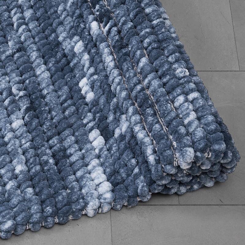 French Connection Space Dye Chunky Chenille Bath Rugs