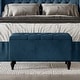 preview thumbnail 17 of 27, CraftPorch 2 Piece Bedroom Bench Set Velvet Wingback Upholstered Bed