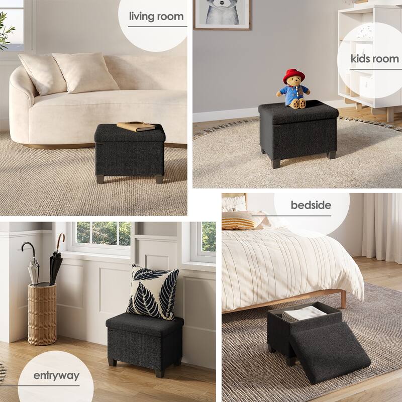 Emperyan Storage Bench for Living Room, Small Ottoman Foot Rest