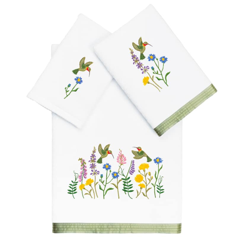 Authentic Hotel and Spa Turkish Cotton Hada 3 PC Towel Set - White