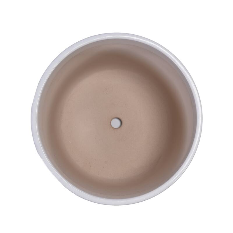 Set of 3 Grid Ceramic Flowerpot