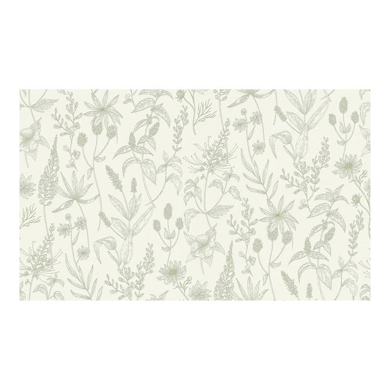 Advantage Nami Olive Floral Wallpaper - 21 x 396 x 0.025