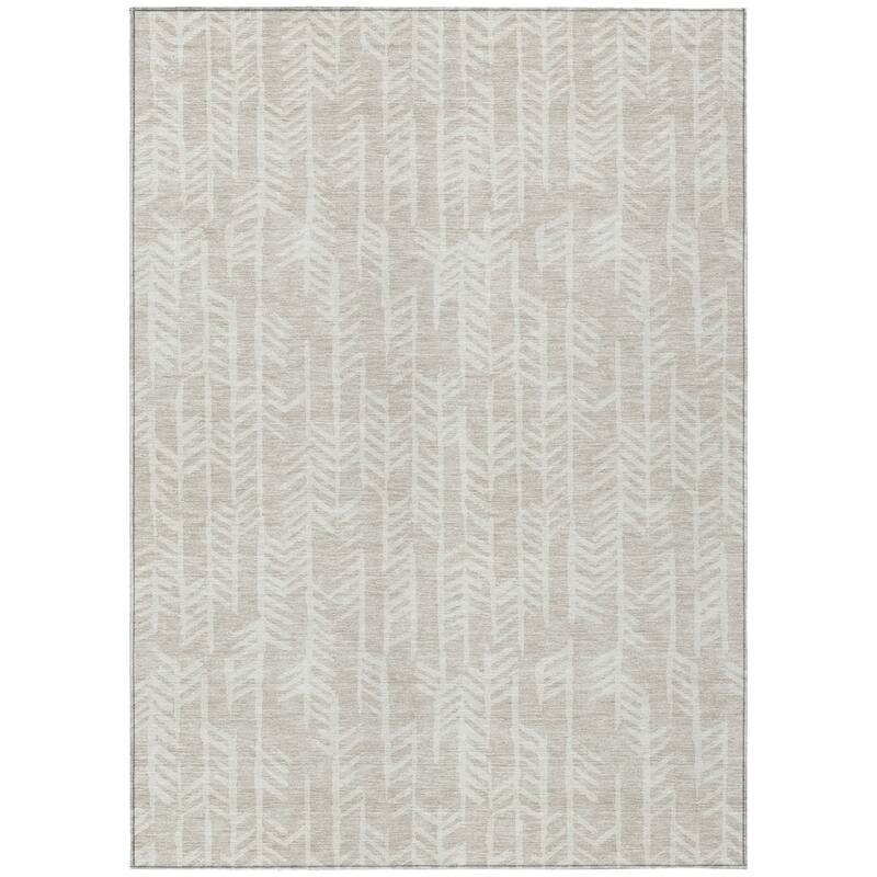 HomeRoots Tribal Transitional Rectangle Outdoor Rug