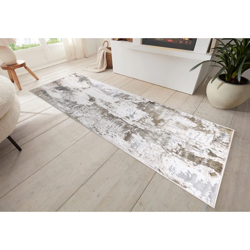 Viana Collection Modern Abstract Area Rug