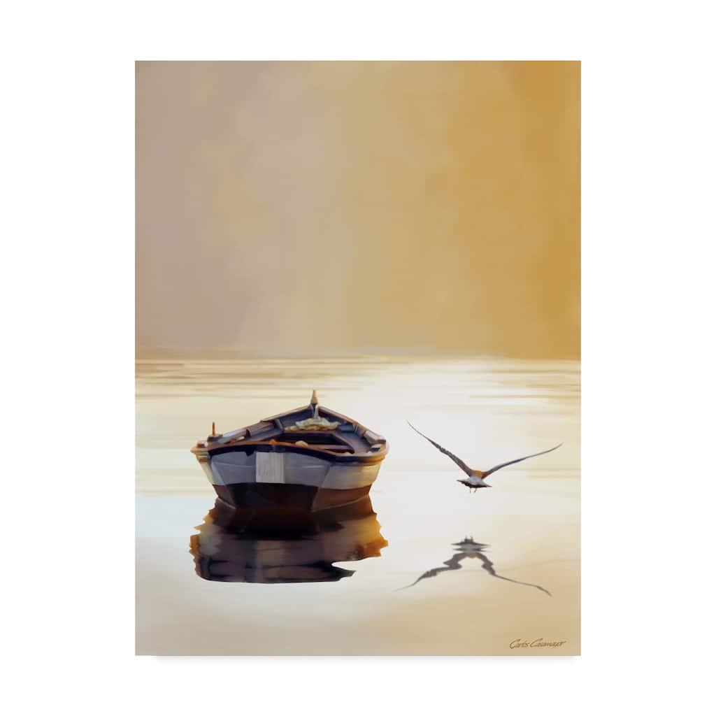 Carlos Casamayor 'Sunset In The Pier' Canvas Art