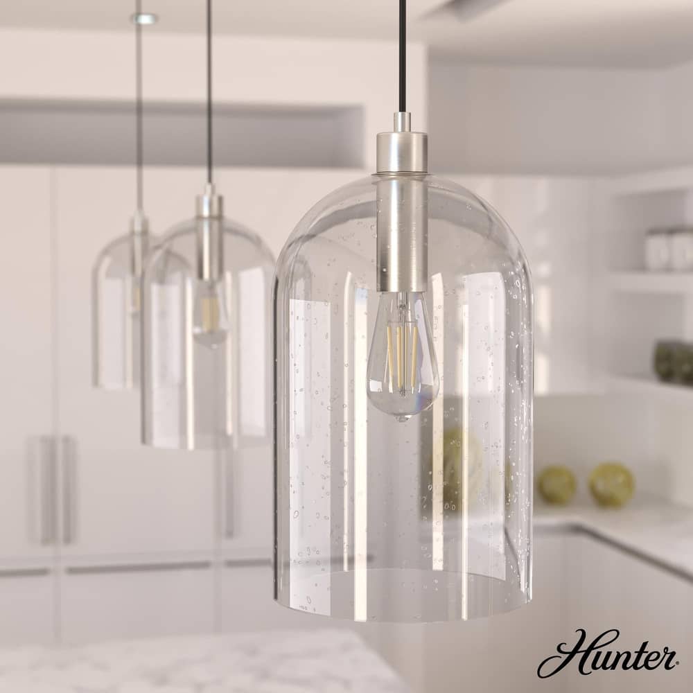 Hunter 16" Lochemeade 1-Light Pendant - Kitchen Island, Dining Room, Bedroom - Modern Farmhouse, Contemporary, Industrial