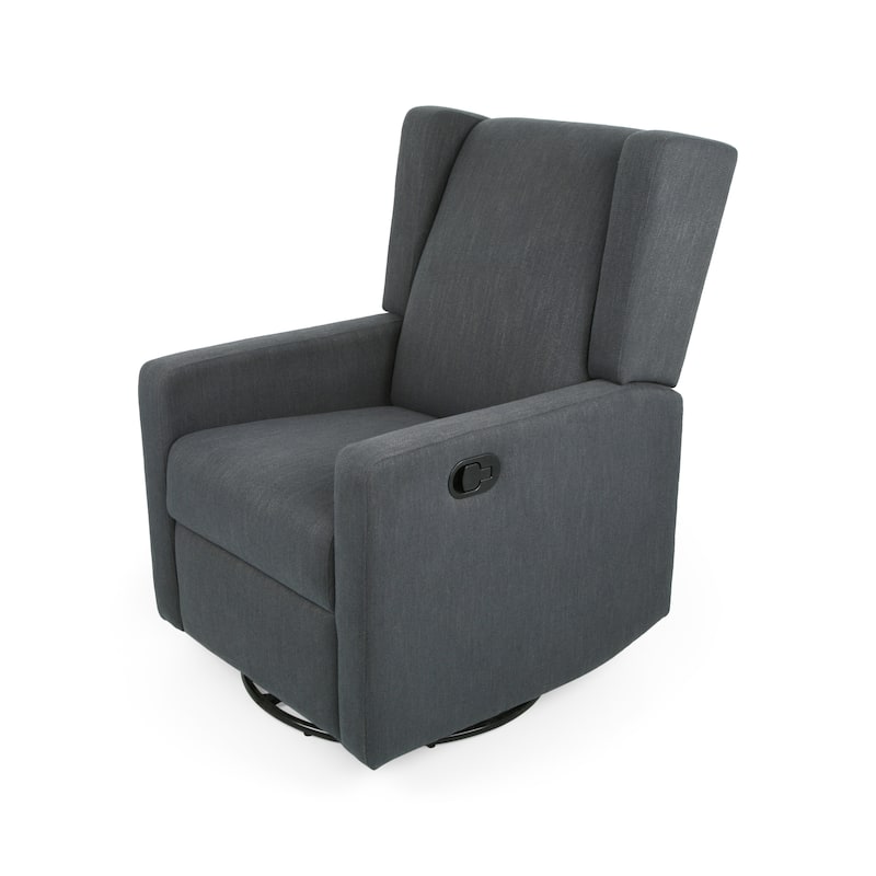 Christopher Knight Home - Hounker Contemporary Upholstered Swivel Recliner