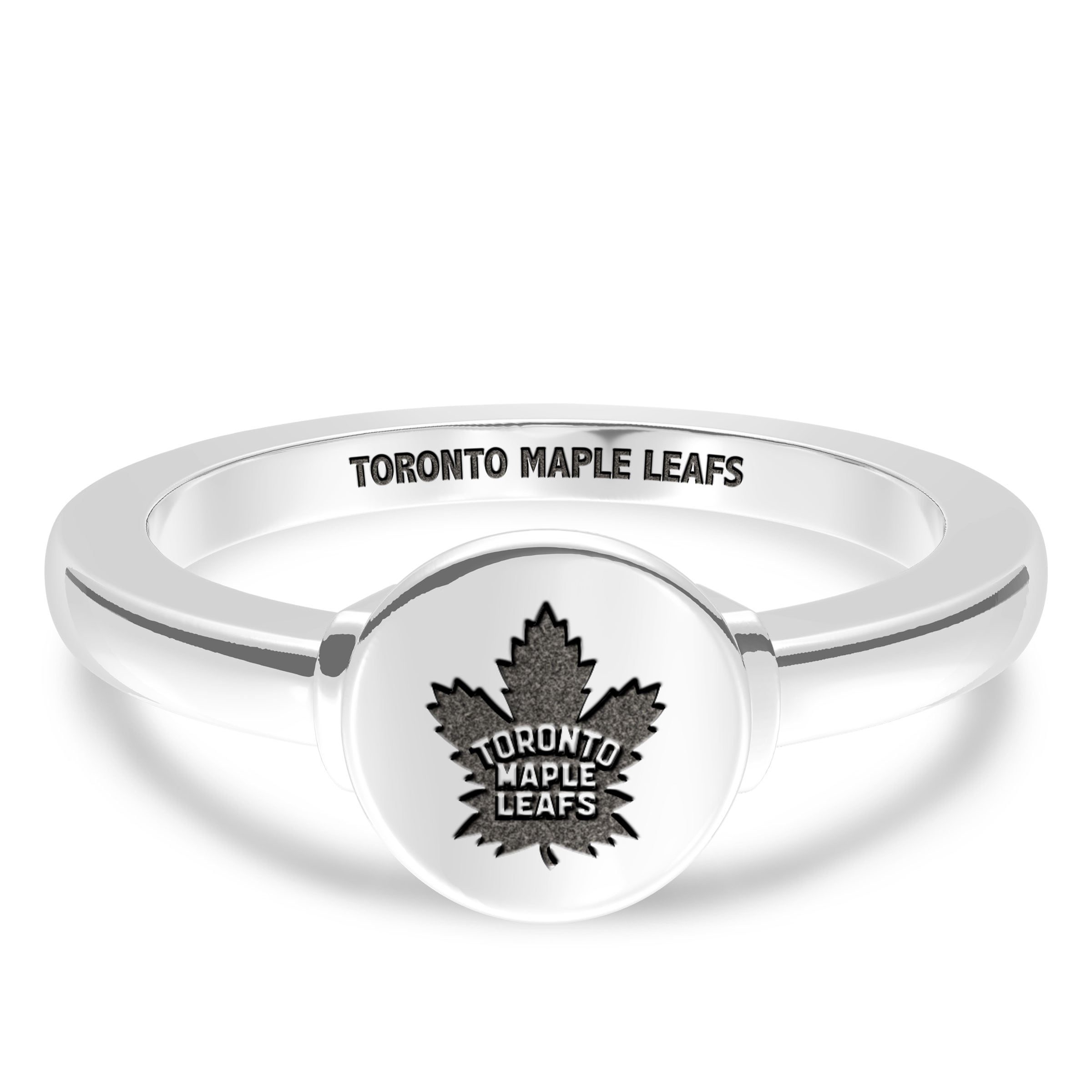 Toronto Maple Leafs Ring in Sterling Silver Design by BIXLER