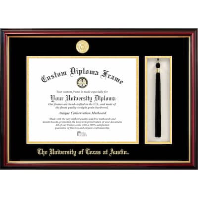 University of Texas, Austin 14w x 11h Tassel Box and Diploma Frame