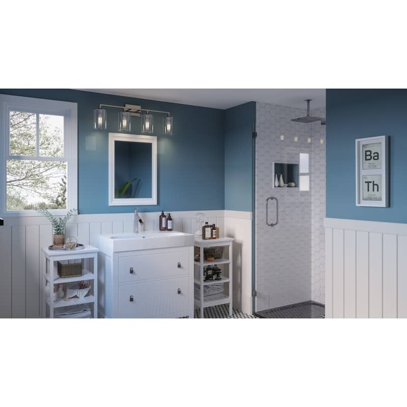 Bellevue QZBF79911 Usipetes 4 Light 34" Wide Vanity Light with Clear