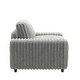 preview thumbnail 4 of 4, Veyron Furry Channel Fabric Down-filled Chair by iNSPIRE Q Modern