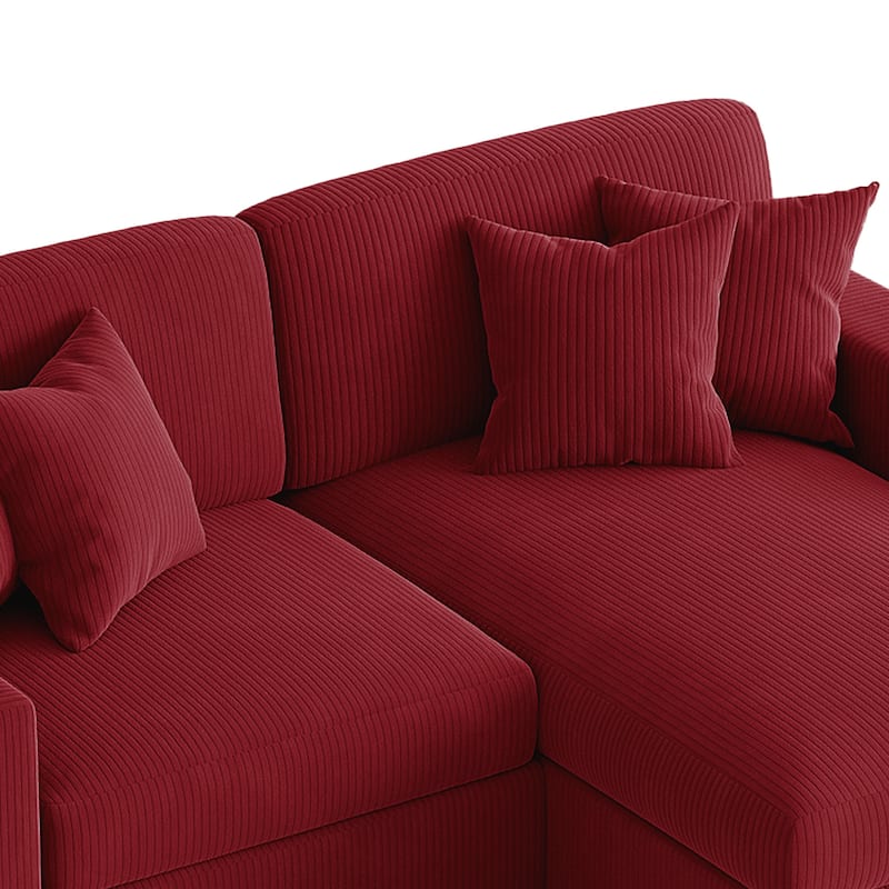 Oversized L-shaped Modular Sectional Sofa with Chaise Lounge