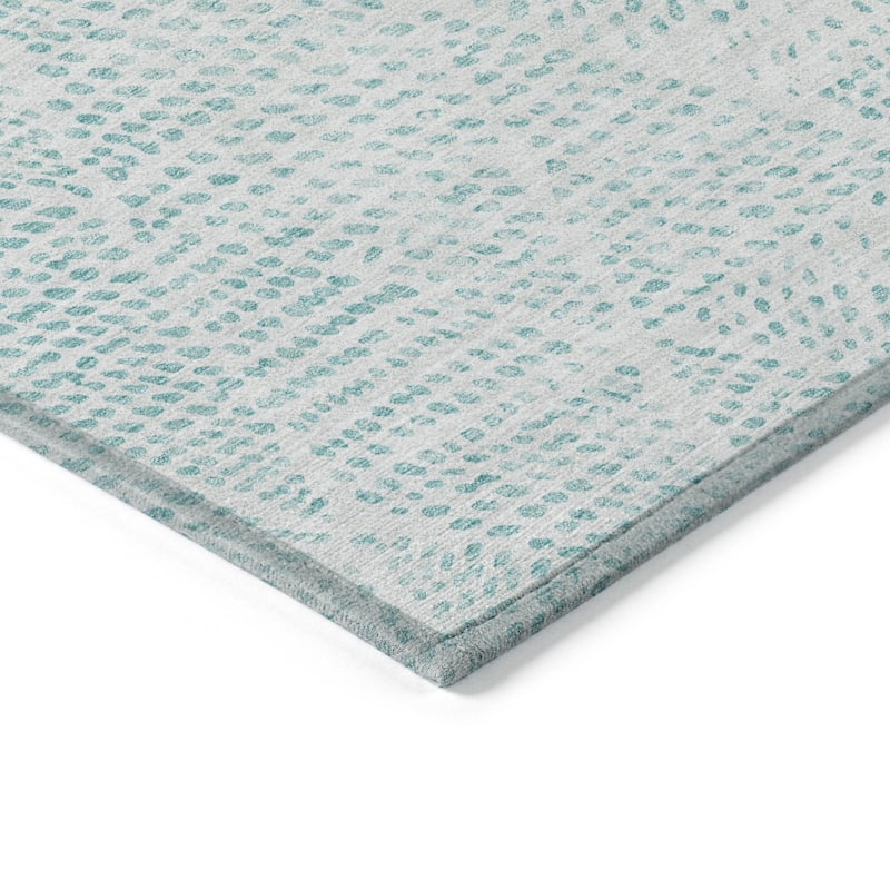 HomeRoots Geometric Transitional Rectangle Outdoor Rug