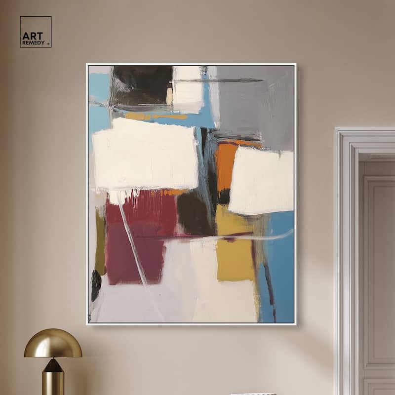 Stacked Forms Canvas by Art Remedy